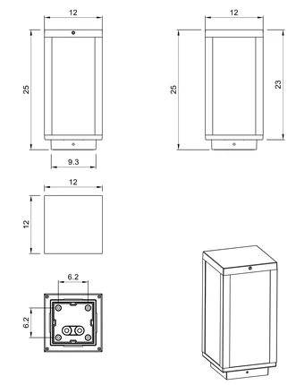 Ландшафтный светильник Arte Lamp BELFAST A4559FN-1BK