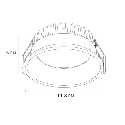Точечный встраиваемый светильник Arte Lamp FRAME A7994PL-1BK