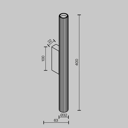 Декоративная подсветка Maytoni CALIPSO C082WL-12W2.7K-B