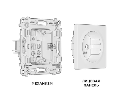 Розетка с/з Ambrella Volt ALFA MA366010