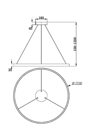 Подвесная люстра Maytoni RIM MOD058PL-L54BSK