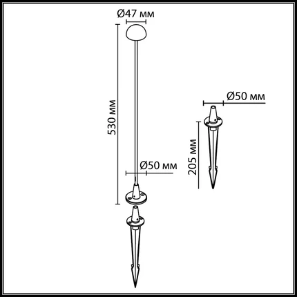 Грунтовый светильник Odeon Light VERDE 7122/4GL