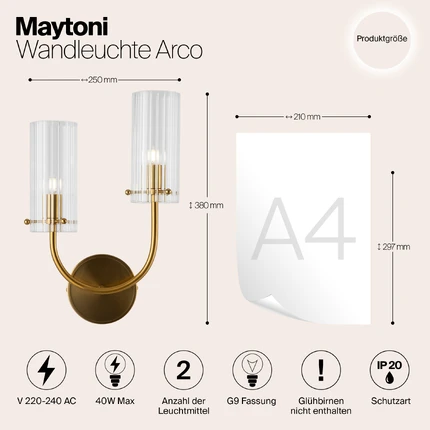 Бра Maytoni ARCO MOD223WL-02BS1