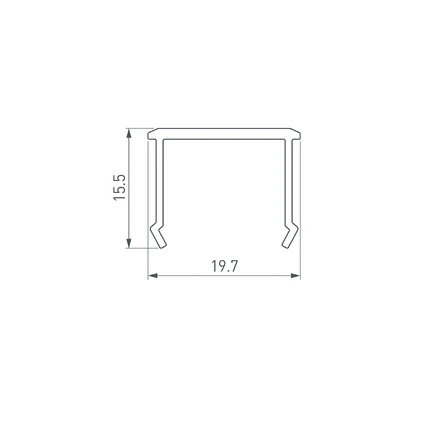 Экран для профилей СEIL-S18-SHADOW-SIDE-3000 Arlight 050491