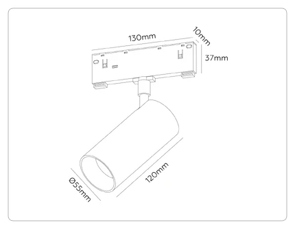 Магнитный трековый светильник Ambrella light MAGNETIC 10 48В GL2309