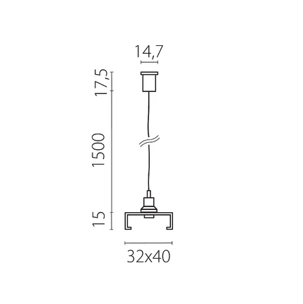 Подвесной комплект Lightstar QUATTRO 504177-FR2
