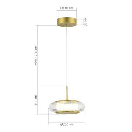 Подвесной светильник ST Luce FRITTELA SL6239.203.01