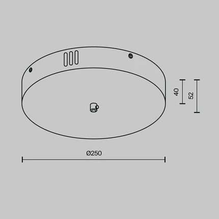 Потолочная чаша для ввода питания с блоком питания Maytoni ACCESSORIES FOR SYSTEM SHELF CA031B-B