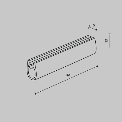 Комплект наконечников (2шт) для токопроводящего ремня Maytoni ACCESSORIES FOR SYSTEM PARITY TRA130BEC-B