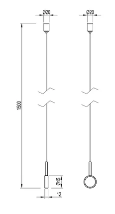 Подвесной комплект ART-APRIORI-HANG-TUBE-L1500 Arlight 049322