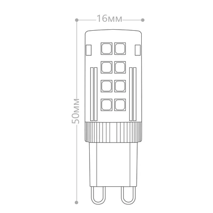 Светодиодная лампа Feron 5W 500Lm 6400K G9 25771