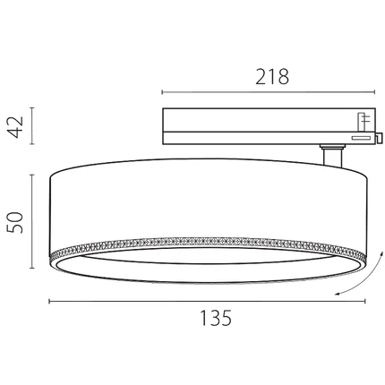 Трековый светильник Lightstar ALTA PRO A5736TRIAC