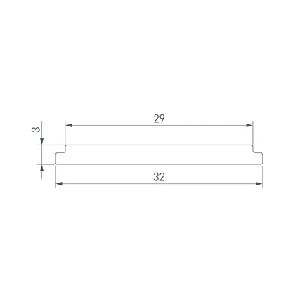 Экран LINE-3560-BENT-SIDE-2M OPAL для профиля LINE-3560-BENT-SIDE Arlight 062982