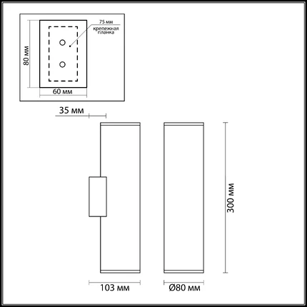 Декоративная подсветка Odeon Light DARIO 4245/2WB