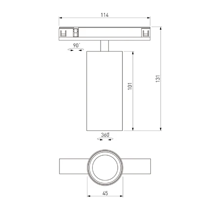 Магнитный трековый светильник Elektrostandard LINE MAGNETIC 85525/01 4690389220630