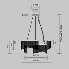 Фото подвесные люстры MOD378PL-L35MGK
