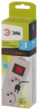 Розеточный блок на 2 поста Эра K-2s Б0003475