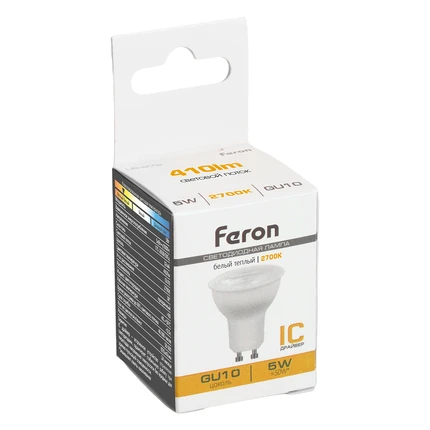 Светодиодная лампа LB-272 Feron Рефлекторная 5W 410Lm 2700К GU10 51218