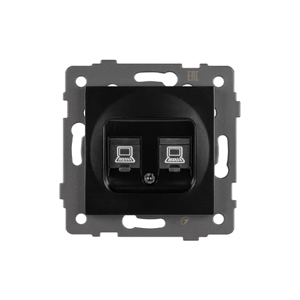 Розетка интернет RJ-45 SCT-MPC2-PL-BK-V Arlight 049853