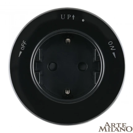 Розетка трековая Arte Milano 380011TS/ES Black