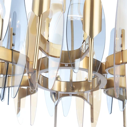 Подвесная люстра Crystal Lux CASA SP-PL12 BRASS