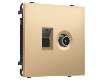 Розетка интернет RJ-45 + TV Ambrella Volt SIGMA MS892510