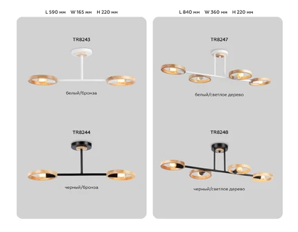 Потолочная люстра Ambrella light LOFT TR8243