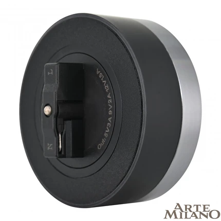 Розетка USB трековая Arte Milano 380066TS LED/USB-Type-C Grey