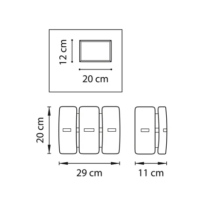 Настенный светильник Lightstar LAMELLA 801616