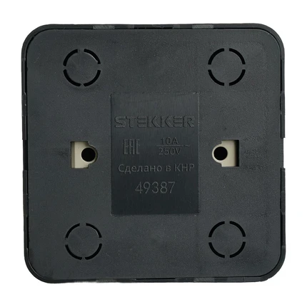 Переключатель одноклавишный Stekker СОФИЯ 49387