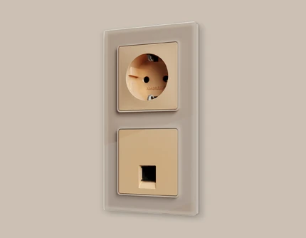 Розетка интернет RJ-45 Ambrella Volt ALFA MA612005