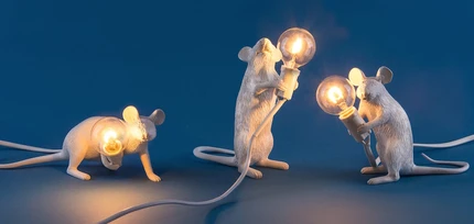 Декоративная настольная лампа Imperiumloft SELETTI MOUSE 168482-22