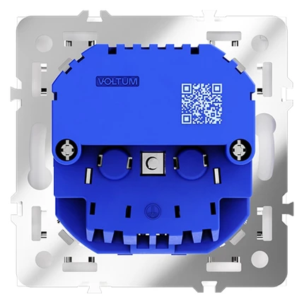 Розетка с/з со шторками + USB VOLTUM S70 VLS040402