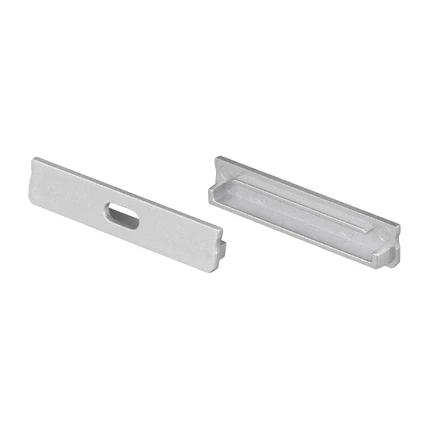 Комплект заглушек для SL-LINE-4009 серебристых с отверстием + глухая (2шт) Arlight 064788