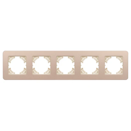 Рамка на 5 постов FRM-AKIRY-SFAL-5-GD Arlight 049748