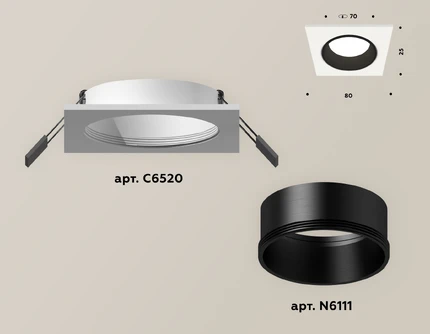 Точечный встраиваемый светильник Ambrella light TECHNO XC6520002