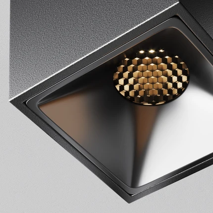 Точечный накладной светильник Maytoni ALFA LED C065CL-8W2.7K-SQ-B