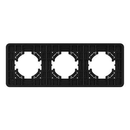 Рамка на 3 поста FRM-AKIRY-SFAL-3-BK Arlight 049741