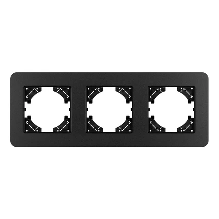 Рамка на 3 поста FRM-AKIRY-SFAL-3-BK Arlight 049741