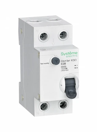 Выключатель автоматический дифференциального тока Systeme Electric CITY9 SET C9D51620