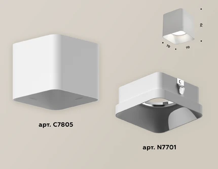 Точечный накладной светильник Ambrella light TECHNO XS7805001