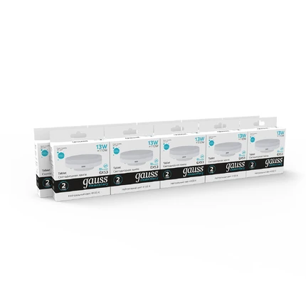 Светодиодная лампа Gauss ELEMENTARY 13W 920Lm 4100K GX53 83823