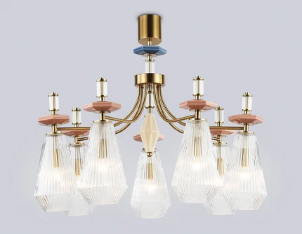 Люстра на штанге Ambrella light CERAMO MODERN LH53184