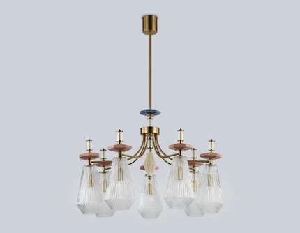 Люстра на штанге Ambrella light CERAMO MODERN LH53184