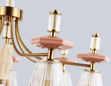 Люстра на штанге Ambrella light CERAMO MODERN LH53184