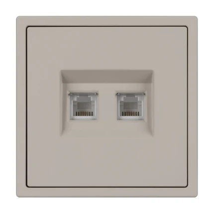 Розетка телефонная RJ-11 NOBE SCT-MTL2-SFPL-CA Arlight 061889(1)