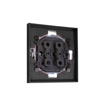 Выключатель двухклавишный Kranz MIELE STRONG KR-78-0706-6