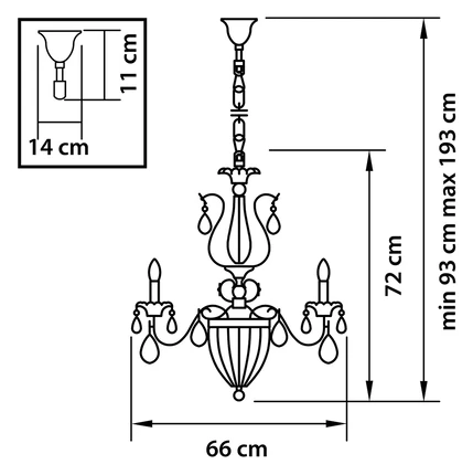 Подвесная люстра Lightstar SCHON 790114