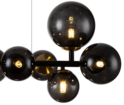 Подвесная люстра Indigo MOLECOLA 11018/10P Black V000196