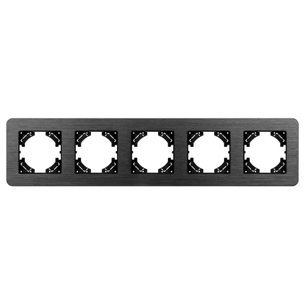 Рамка на 5 постов FRM-AKIRY-AL-5-BK Arlight 049735